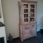 Teakhouten kast met lades en deuren, Ophalen, Gebruikt, 100 tot 150 cm, 200 cm of meer