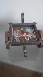 Vintage design object, fraaie smeedijzeren asbak., Ophalen of Verzenden