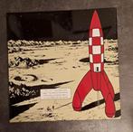 Kuifje raket naar de maan emaillen decoratie bord verzamel, Ophalen of Verzenden, Zo goed als nieuw, Reclamebord