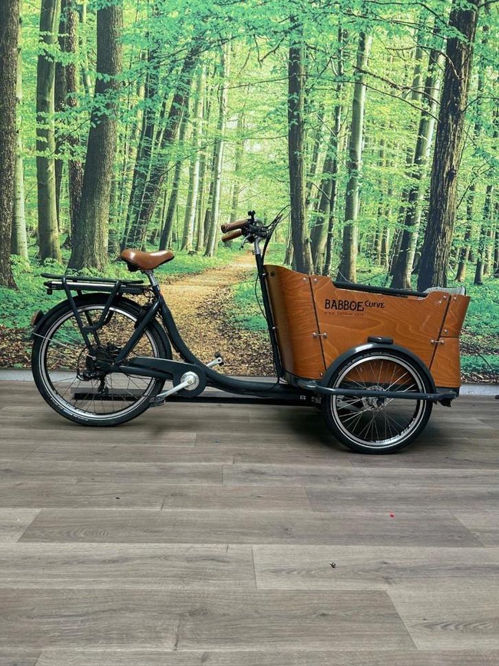 Babboe CURVE-E BAKFIETS MET NIEUWE MOTOR Dames Grijs 50cm 20, Fietsen en Brommers, Elektrische fietsen, Gebruikt, Overige merken