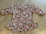 ZGAN Moliin blouse roomwit met bloemetjes 42 box 50, Kleding | Dames, Ophalen of Verzenden, Zo goed als nieuw, Maat 42/44 (L)
