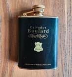 Calvados Boulard lederen stainless fles voor drank, Ophalen of Verzenden