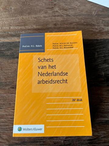 Schets van het Nederlandse arbeidsrecht 26e druk beschikbaar voor biedingen