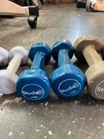 Rubberen dumbells 0,5-3 kg gewichten dumbell set, Dumbbell, 0,5-3 kg, Gewichten, Ophalen of Verzenden
