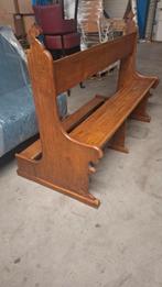 1 kerkbank (je) 140cm hout vintage horeca mancave cafe, Antiek en Kunst, Antiek | Meubels | Stoelen en Banken, Ophalen of Verzenden