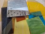 2 bakken met Glas in Lood /Tiffany glas, Doe-het-zelf en Verbouw, Glas en Ramen, Ophalen, Gebruikt, Minder dan 80 cm, Minder dan 80 cm