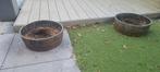 Houten Tonnen Plantenbakken, Ophalen, Tuin, Gebruikt, Minder dan 60 cm