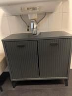Antraciet badkamermeubelset, Huis en Inrichting, Ophalen, 50 tot 100 cm, Zo goed als nieuw, Minder dan 100 cm