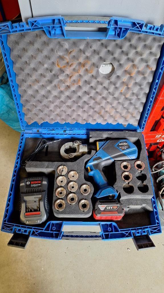 Klauke EK60-22 CFB accu kabelschoen perstang perstang pers, Auto diversen, Autogereedschap, Zo goed als nieuw, Ophalen of Verzenden