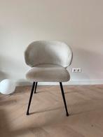 4 Draaibare Eetkamerstoelen - Grijs Beige - Armleuningen, Gebruikt, Ophalen of Verzenden, Vier, Stof