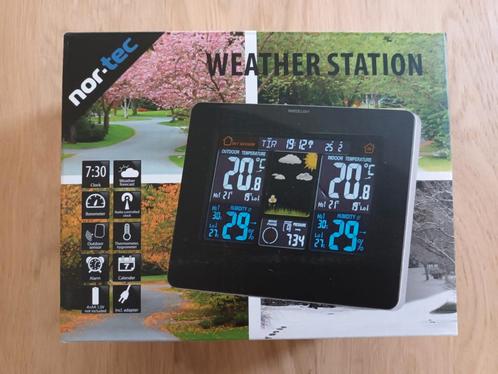 Nortec weerstation/ weatherstation met buiten sensor, Audio, Tv en Foto, Weerstations en Barometers, Zo goed als nieuw, Weerstation