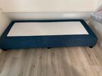 Gratis boxspring, Ophalen, 90 cm, Eenpersoons, Blauw