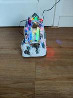 Skischans kerstdorp met bewegende elementen, Ophalen of Verzenden, Zo goed als nieuw