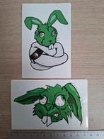 2 Stickers konijn Feyenoord, Ophalen of Verzenden, Zo goed als nieuw, Sport