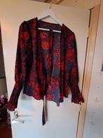 Blouse met ceintuur eraan vast., Maat 42/44 (L), Ophalen of Verzenden, Zo goed als nieuw, Rood