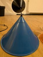 Blauwe hanglamp, Huis en Inrichting, Lampen | Hanglampen, Ophalen of Verzenden, Gebruikt, Metaal, Minder dan 50 cm