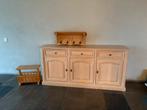 Houten Dressoir met Krantenbak en Kapstok, Ophalen, Gebruikt, 150 tot 200 cm, Eikenhout