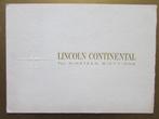 1961 LINCOLN brochure, Engels, Boeken, Ophalen of Verzenden, Zo goed als nieuw, Overige merken