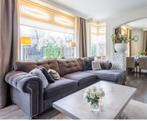 Antracietgrijze hoekbank + loveseat, Huis en Inrichting, Banken | Bankstellen, Ophalen, 250 tot 300 cm, Gebruikt, Hoekbank