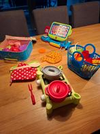 Kassa met grote partij winkel en keuken speelgoed!, Ophalen of Verzenden, Gebruikt, Kunststof
