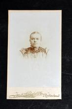 Antieke kabinet foto vrouw 1885 Schotel Rotterdam CDV, Verzamelen, Foto's en Prenten, Gebruikt, Foto, Ophalen of Verzenden, Voor 1940