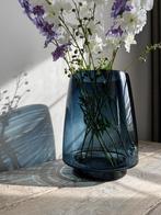 Grote vaas nachtblauw glas  *HIT*, Ophalen, Overige kleuren, Minder dan 50 cm, Glas