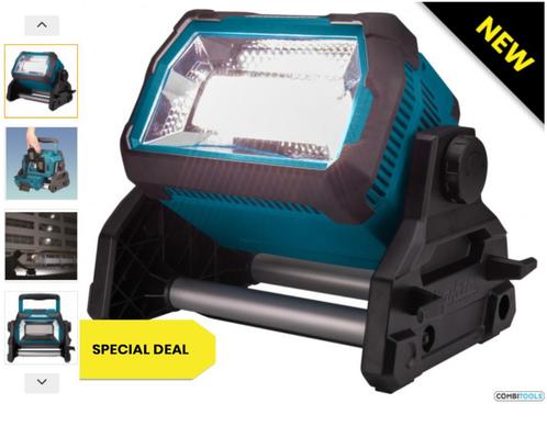 MAKITA 18v ACCU BOUWLAMP LED WERFLICHT LAMP LEDLAMP WERFLAMP, Doe-het-zelf en Verbouw, Bouwverlichting, Nieuw, Lamp, Met statief