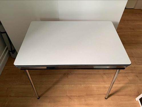 Formica eettafel uit de jaren 60, Huis en Inrichting, Tafels | Eettafels, Zo goed als nieuw, 50 tot 100 cm, Rechthoekig, Ophalen