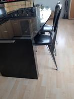 GLAZEN EETTAFEL, Huis en Inrichting, Tafels | Eettafels, Ophalen, Gebruikt, 200 cm of meer, 50 tot 100 cm