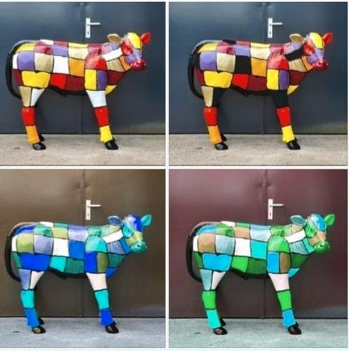 Tuinbeeld kunst koe, kalfje,
kunstbeelden, sierkoe kopen, Tuin en Terras, Tuinbeelden, Nieuw, Dierenbeeld, Kunststof, Ophalen