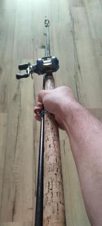 Baitcaster hengel met reel, Watersport en Boten, Hengelsport | Roofvissen, Ophalen of Verzenden, Gebruikt, Complete set