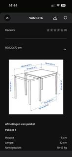 Ikea Uitklaptafel + 2 Stoelen - Zo Goed Als Nieuw, Huis en Inrichting, Tafels | Eettafels, Ophalen, Kunststof, Tot twee personen