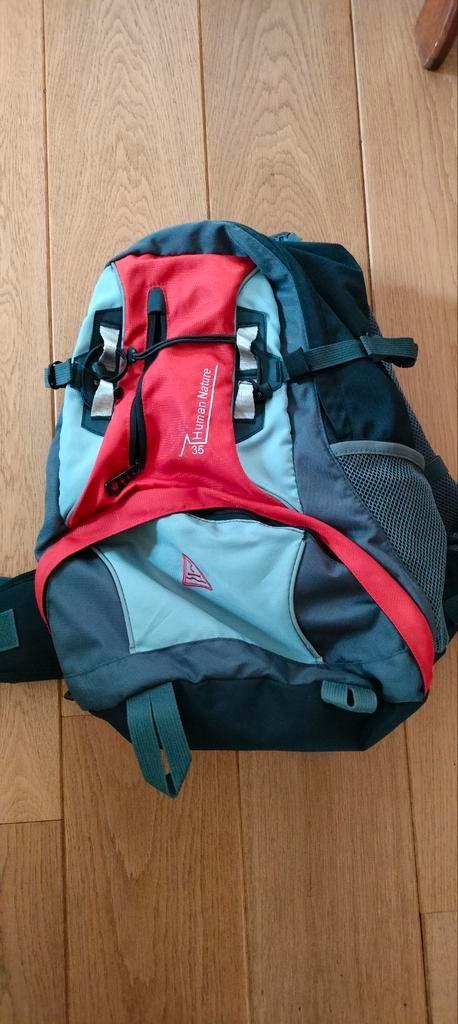Rugzak van  Human Nature  35L roest bruin/zwart/grijs, Sieraden, Tassen en Uiterlijk, Tassen | Sporttassen, Zo goed als nieuw