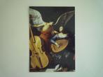 Kunstkaart Carlo Saraceni engel muziek maken luit contrabas, Verzenden, Muziek