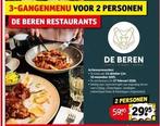 Restaurant de Beren Kruidvat actie, Twee personen, Cadeaubon, Spa of Sauna