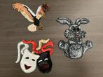 Kledingapplicatie paillette theater adelaar konijn €3,50 pst, Ophalen of Verzenden, Nieuw, Overige applicaties