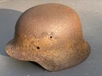 Duitse M42 helm bodemvondst, Verzamelen, Duitsland, Ophalen of Verzenden, Helm of Baret, Landmacht