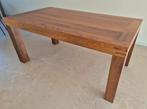 Eettafel Goossens Clear noten, Ophalen, 50 tot 100 cm, Zo goed als nieuw, 150 tot 200 cm