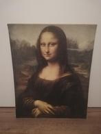 Mona Lisa, canvas geplakt op hardboard in prima staat!, Huis en Inrichting, Woonaccessoires | Schilderijen, Tekeningen en Foto's