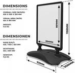 Reclamebord stoepbord klantenstopper zwart A1 GRATIS BEZORGD, Verzamelen, Verzenden, Nieuw, Reclamebord
