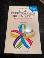 Hoe bouw je een high performance organisatie?, André de Waal, Ophalen of Verzenden, Zo goed als nieuw