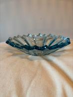 Vintage Art Deco persglas schaal blauw, Antiek en Kunst, Verzenden