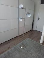 Zilver kleurige vloerlamp met 3 lampen, Ophalen, Zo goed als nieuw, Metaal, 150 tot 200 cm