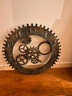 Industriële Wandklok met Tandwielen, Ophalen, Gebruikt, Analoog, Wandklok