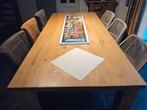 Eettafel  massief Blank eiken, Huis en Inrichting, Tafels | Eettafels, Ophalen, 200 cm of meer, Zo goed als nieuw, Vijf personen of meer