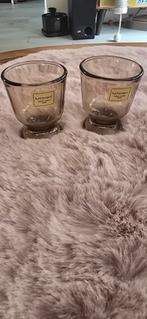 Vintage Luminarc Rookglas Eierdopjes/Kandelaars, Ophalen of Verzenden