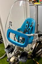 Bobike Voorzitje met Windscherm blauw, Ophalen, Voetsteuntjes, Zo goed als nieuw, Bobike
