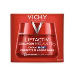 Vichy Liftactiv Collagen Specialist 16 Nachtcrème 50ml, Verzenden, Nieuw, Gehele gezicht, Verzorging