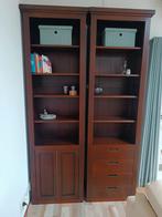 Houten boekenkasten set, Ophalen, Gebruikt, 100 tot 150 cm, 200 cm of meer