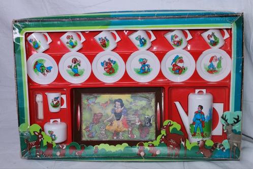 Berchet vintage Snow white poppenservies theeservies plastic, Verzamelen, Disney, Zo goed als nieuw, Servies, Sneeuwwitje of Doornroosje